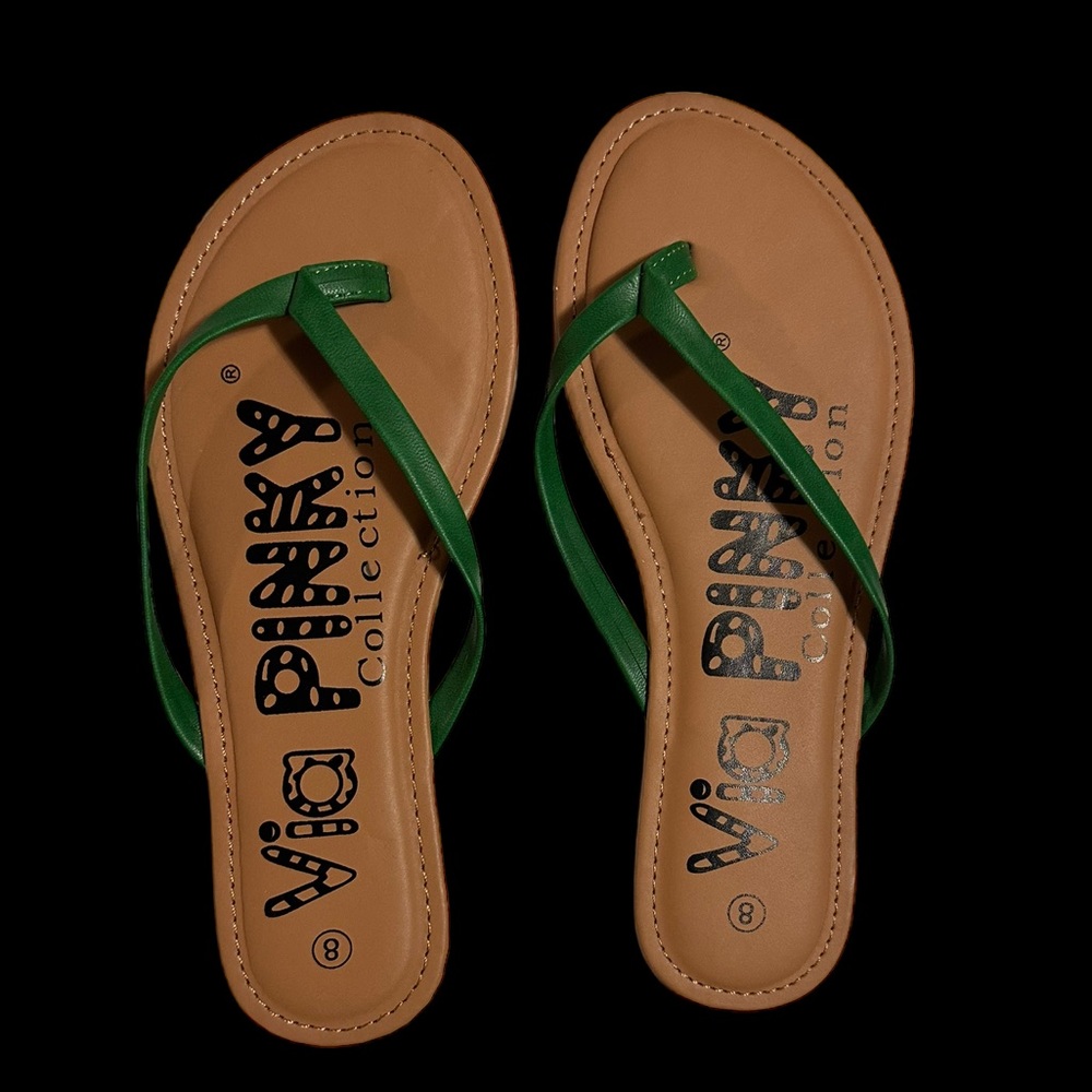 Green Strap FlipFlops - Picture 3 of 3